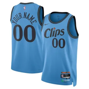 Maillot Homme LA Clippers Personnalisé City Edition 2024-25 Bleu Swingman