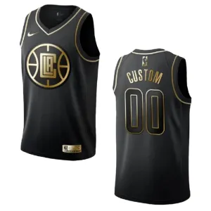 Maillot Homme LA Clippers Personnalisé Golden Edition Noir Swingman Maillot Homme LA Clippers Personnalisé Golden Edition Noir Swingman