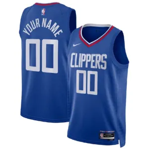 Maillot Homme LA Clippers Personnalisé Icon Edition Bleu Swingman