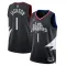 Maillot Homme LA Clippers Reggie Jackson 1 Statement Edition Noir Swingman