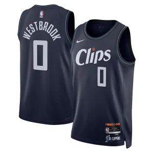 Maillot Homme LA Clippers Russell Westbrook City Edition 2023-24 Navy Swingman