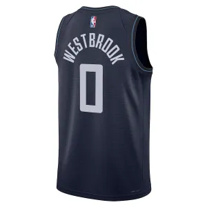 Maillot Homme LA Clippers Russell Westbrook City Edition 2023-24 Navy Swingman