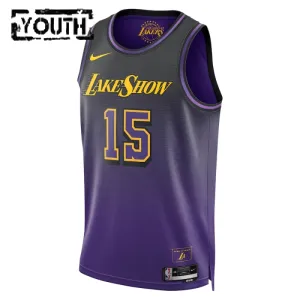 Maillot Enfant Los Angeles Lakers Austin Reaves City Edition 2024-25 Violet Swingman