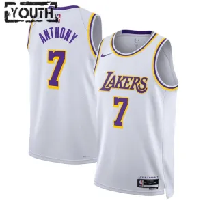 Maillot Enfant Los Angeles Lakers Carmelo Anthony 7 Association Edition Blanc Swingman