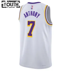 Maillot Enfant Los Angeles Lakers Carmelo Anthony 7 Association Edition Blanc Swingman