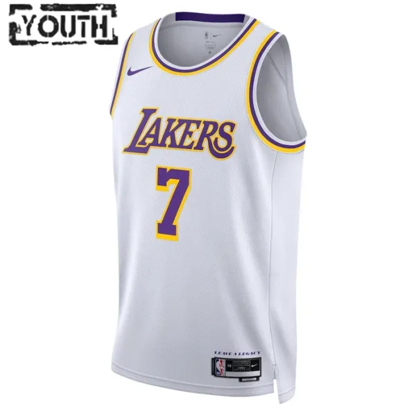 Maillot Enfant Los Angeles Lakers Carmelo Anthony 7 Association Edition Blanc Swingman