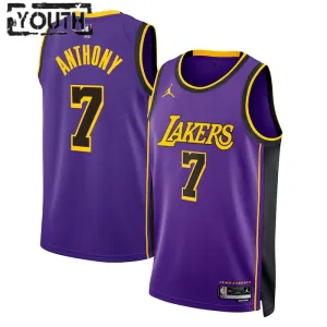 Maillot Enfant Los Angeles Lakers Carmelo Anthony 7 Statement Edition Violet Swingman