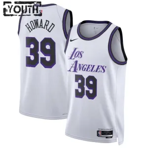 Maillot Enfant Los Angeles Lakers Dwight Howard 39 City Edition 2022-23 Blanc Swingman