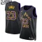 Maillot Enfant Los Angeles Lakers Lebron James City Edition 2023-24 Noir Swingman