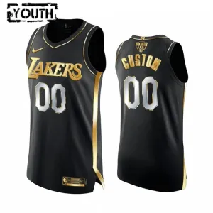 Maillot Enfant Los Angeles Lakers Limited Personnalisé Golden Edition Noir Swingman Maillot Enfant Los Angeles Lakers Limited Personnalisé Golden Edition Noir Swingman