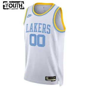 Maillot Enfant Los Angeles Lakers Personnalisé Classic Edition 2022-23 Blanc Swingman