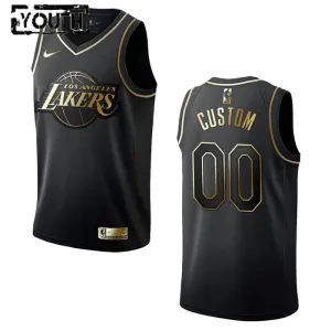 Maillot Enfant Los Angeles Lakers Personnalisé Golden Edition Noir Swingman Maillot Enfant Los Angeles Lakers Personnalisé Golden Edition Noir Swingman