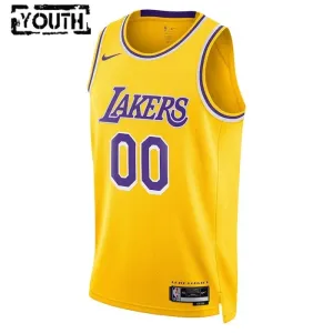 Maillot Enfant Los Angeles Lakers Personnalisé Icon Edition Jaune Swingman