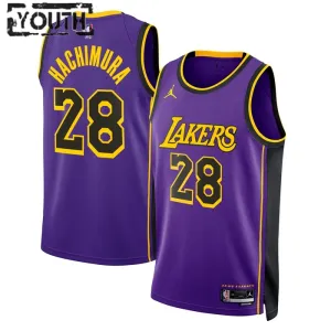 Maillot Enfant Los Angeles Lakers Rui Hachimura 28 Statement Edition Violet Swingman