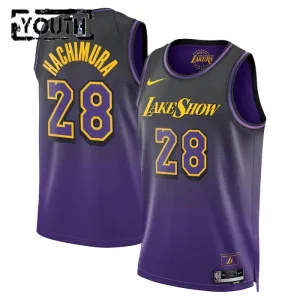Maillot Enfant Los Angeles Lakers Rui Hachimura City Edition 2024-25 Violet Swingman