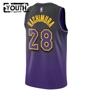 Maillot Enfant Los Angeles Lakers Rui Hachimura City Edition 2024-25 Violet Swingman