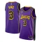 Maillot Homme Los Angeles Lakers Anthony Davis 3 Statement Edition Violet Swingman