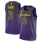 Maillot Homme Los Angeles Lakers Anthony Davis City Edition 2024-25 Violet Swingman