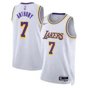 Maillot Homme Los Angeles Lakers Carmelo Anthony 7 Association Edition Blanc Swingman