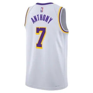 Maillot Homme Los Angeles Lakers Carmelo Anthony 7 Association Edition Blanc Swingman