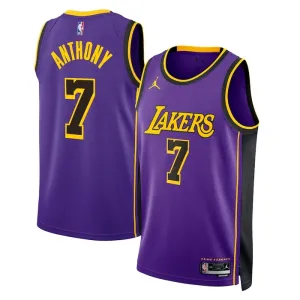 Maillot Homme Los Angeles Lakers Carmelo Anthony 7 Statement Edition Violet Swingman