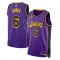 Maillot Homme Los Angeles Lakers Lebron James 6 Statement Edition Violet Swingman