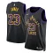 Maillot Homme Los Angeles Lakers Lebron James City Edition 2023-24 Noir Swingman