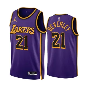 Maillot Homme Los Angeles Lakers Patrick Beverley 21 Statement Edition Violet Swingman Maillot Homme Los Angeles Lakers Patrick Beverley 21 Statement Edition Violet Swingman