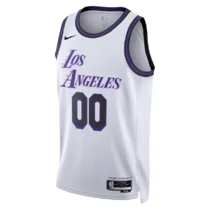 Maillot Homme Los Angeles Lakers Personnalisé City Edition 2022-23 Blanc Swingman