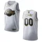 Maillot Homme Los Angeles Lakers Personnalisé Golden Edition Blanc Swingman