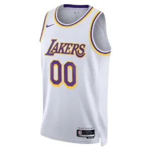 Maillot Homme Los Angeles Lakers Personnalisé Icon Edition Blanc Swingman