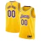 Maillot Homme Los Angeles Lakers Personnalisé Icon Edition Jaune Swingman
