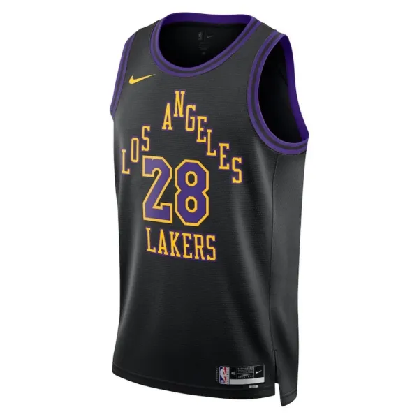 Maillot Homme Los Angeles Lakers Rui Hachimura 28 City Edition 2023-24 Noir Swingman