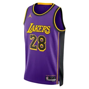 Maillot Homme Los Angeles Lakers Rui Hachimura 28 Statement Edition Violet Swingman