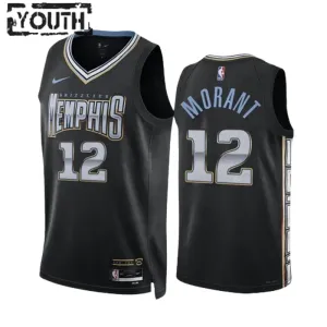 Maillot Enfant Memphis Grizzlies JA Morant City Edition 2022-23 Noir Swingman Maillot Enfant Memphis Grizzlies JA Morant City Edition 2022-23 Noir Swingman
