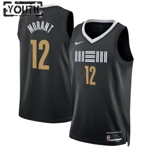 Maillot Enfant Memphis Grizzlies Ja Morant City Edition 2023-24 Noir Swingman