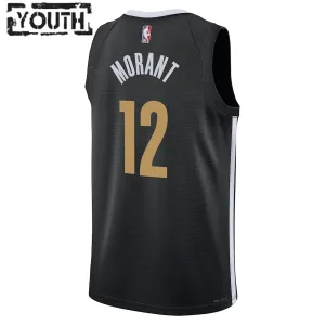 Maillot Enfant Memphis Grizzlies Ja Morant City Edition 2023-24 Noir Swingman