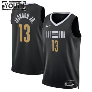 Maillot Enfant Memphis Grizzlies Jaren Jackson Jr. City Edition 2023-24 Noir Swingman