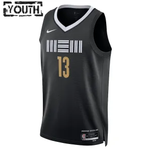 Maillot Enfant Memphis Grizzlies Jaren Jackson Jr. City Edition 2023-24 Noir Swingman