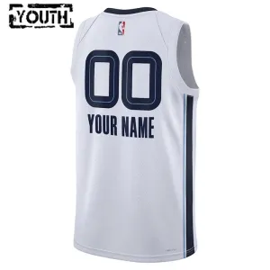 Maillot Enfant Memphis Grizzlies Personnalisé Association Edition Blanc Swingman
