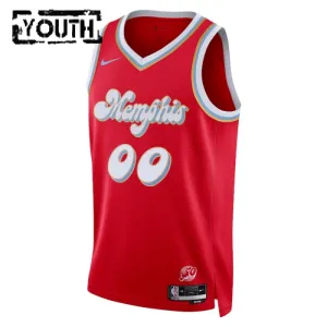 Maillot Enfant Memphis Grizzlies Personnalisé City Edition 2024-25 Rouge Swingman