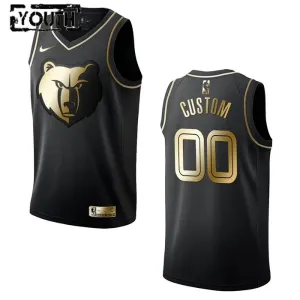 Maillot Enfant Memphis Grizzlies Personnalisé Golden Edition Noir Swingman Maillot Enfant Memphis Grizzlies Personnalisé Golden Edition Noir Swingman