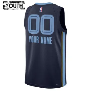 Maillot Enfant Memphis Grizzlies Personnalisé Icon Edition Navy Swingman