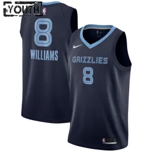 Maillot Enfant Memphis Grizzlies Zaire Williams 8 Icon Edition Navy Swingman