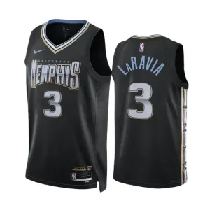 Maillot Homme Memphis Grizzlies Jake Laravia 3 City Edition 2022-23 Noir Swingman Maillot Homme Memphis Grizzlies Jake Laravia 3 City Edition 2022-23 Noir Swingman