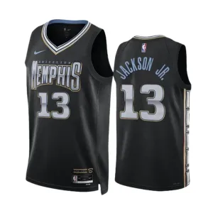 Maillot Homme Memphis Grizzlies Jaren Jackson JR 13 City Edition 2022-23 Noir Swingman Maillot Homme Memphis Grizzlies Jaren Jackson JR 13 City Edition 2022-23 Noir Swingman
