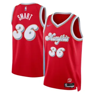 Maillot Homme Memphis Grizzlies Marcus Smart City Edition 2024-25 Rouge Swingman