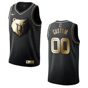 Maillot Homme Memphis Grizzlies Personnalisé Golden Edition Noir Swingman Maillot Homme Memphis Grizzlies Personnalisé Golden Edition Noir Swingman