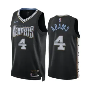 Maillot Homme Memphis Grizzlies Steven Adams 4 City Edition 2022-23 Noir Swingman Maillot Homme Memphis Grizzlies Steven Adams 4 City Edition 2022-23 Noir Swingman
