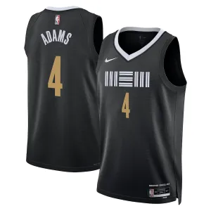 Maillot Homme Memphis Grizzlies Steven Adams City Edition 2023-24 Noir Swingman